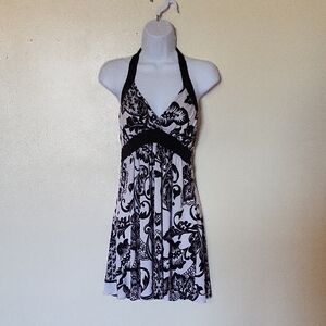 Body Central Black and White Floral Dress
